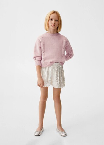 MANGO KIDS Pullover 'Bow' in Pink