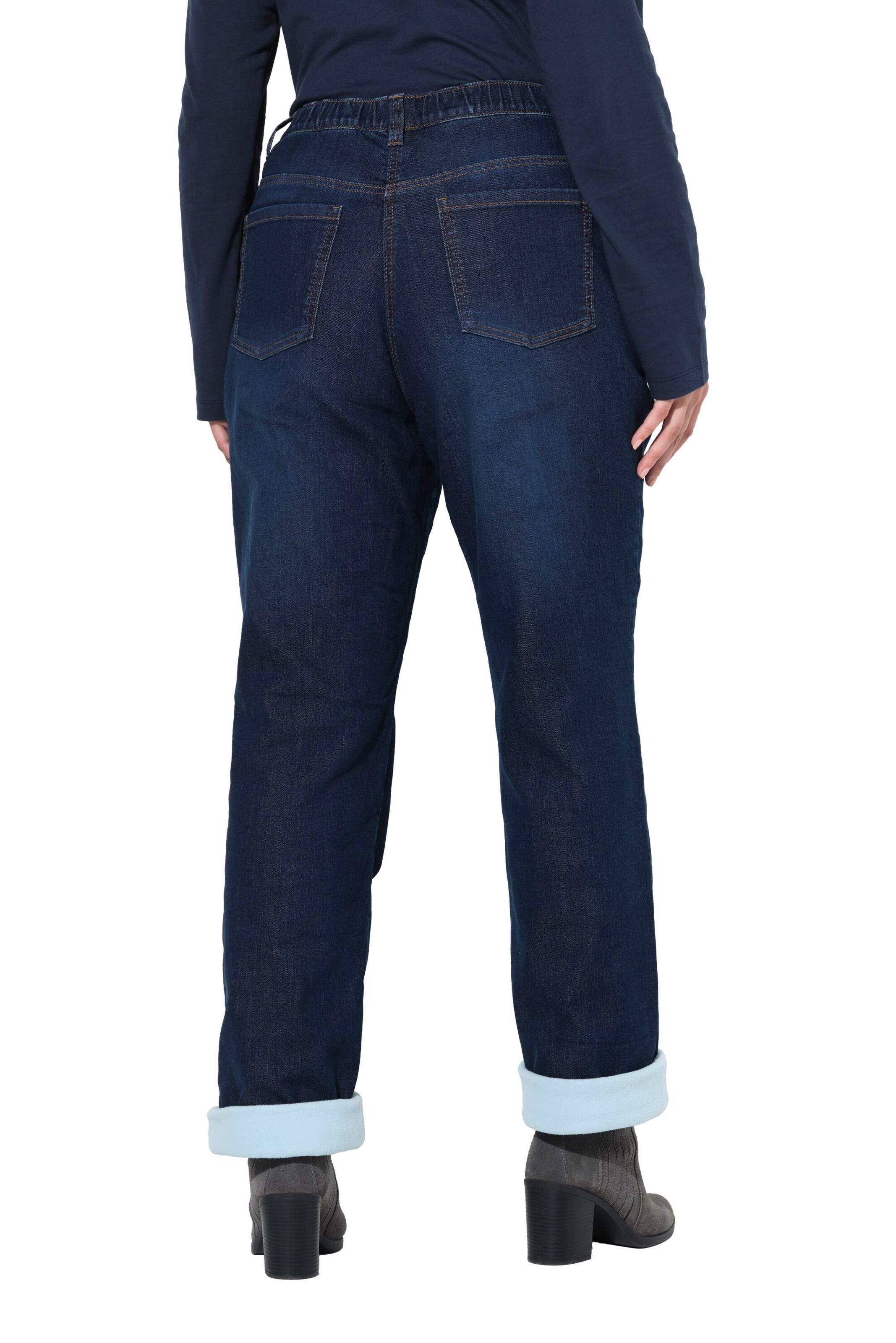Ulla Popken Regular Jeans in Blauw