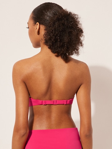 CALZEDONIA Bandeau Bikini Top in Pink