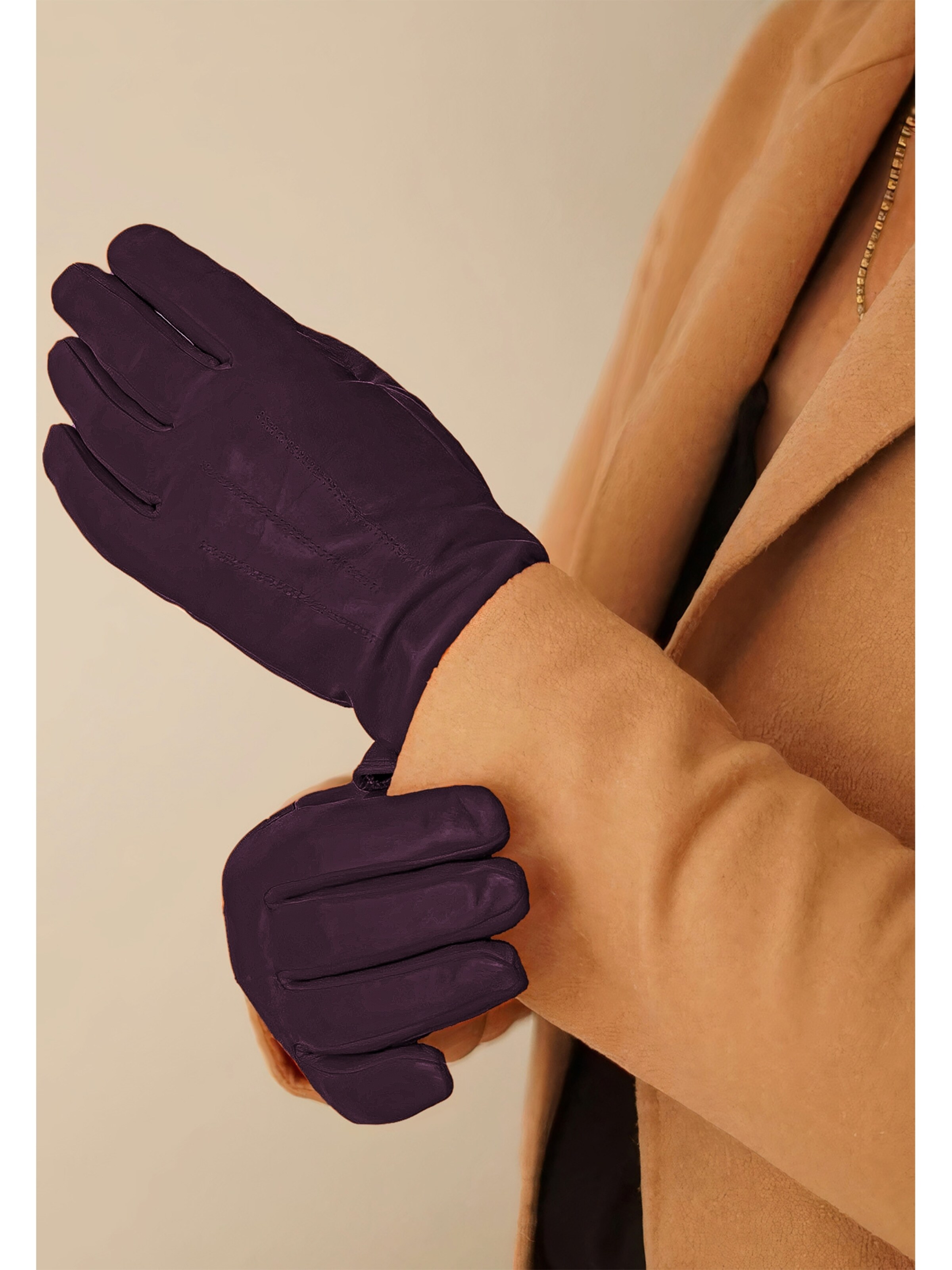 KESSLER Full Finger Gloves 'CARLA' in Purple