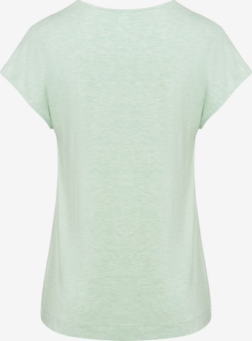 Hanro T-Shirt ' Natural Elegance ' in Grün