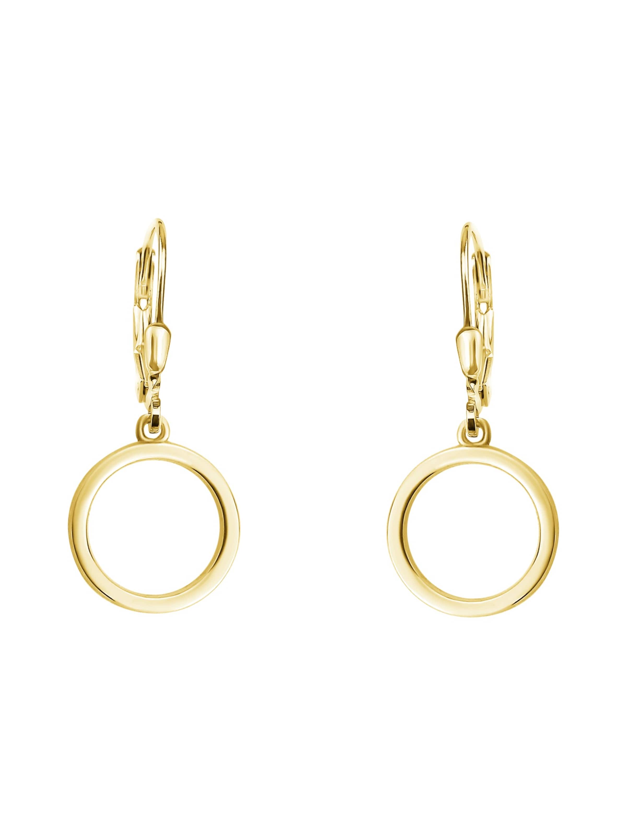 Sofia Milani Ohrringe 'Circle'‌‌‌‌‌‌‌ in Gold: Vorderseite