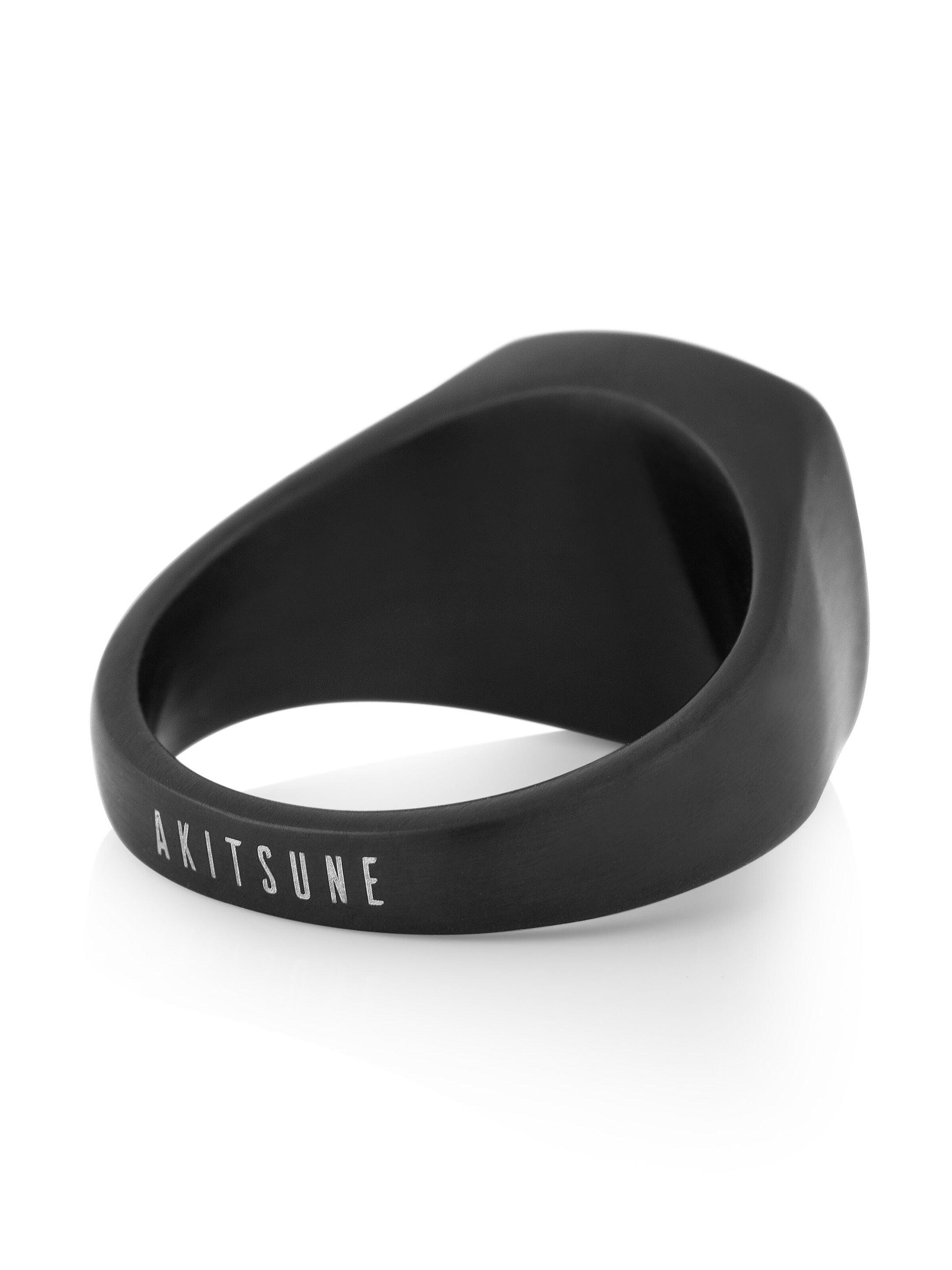 Akitsune Ring 'Opul' in Black
