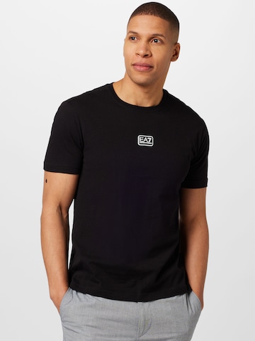 EA7 Emporio Armani - Camiseta en negro: frente