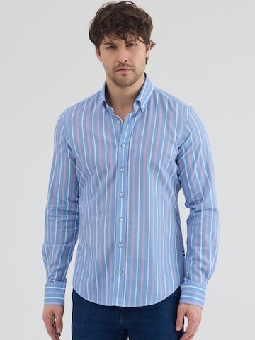 Slim fit Camicia business di 7Camicie in blu