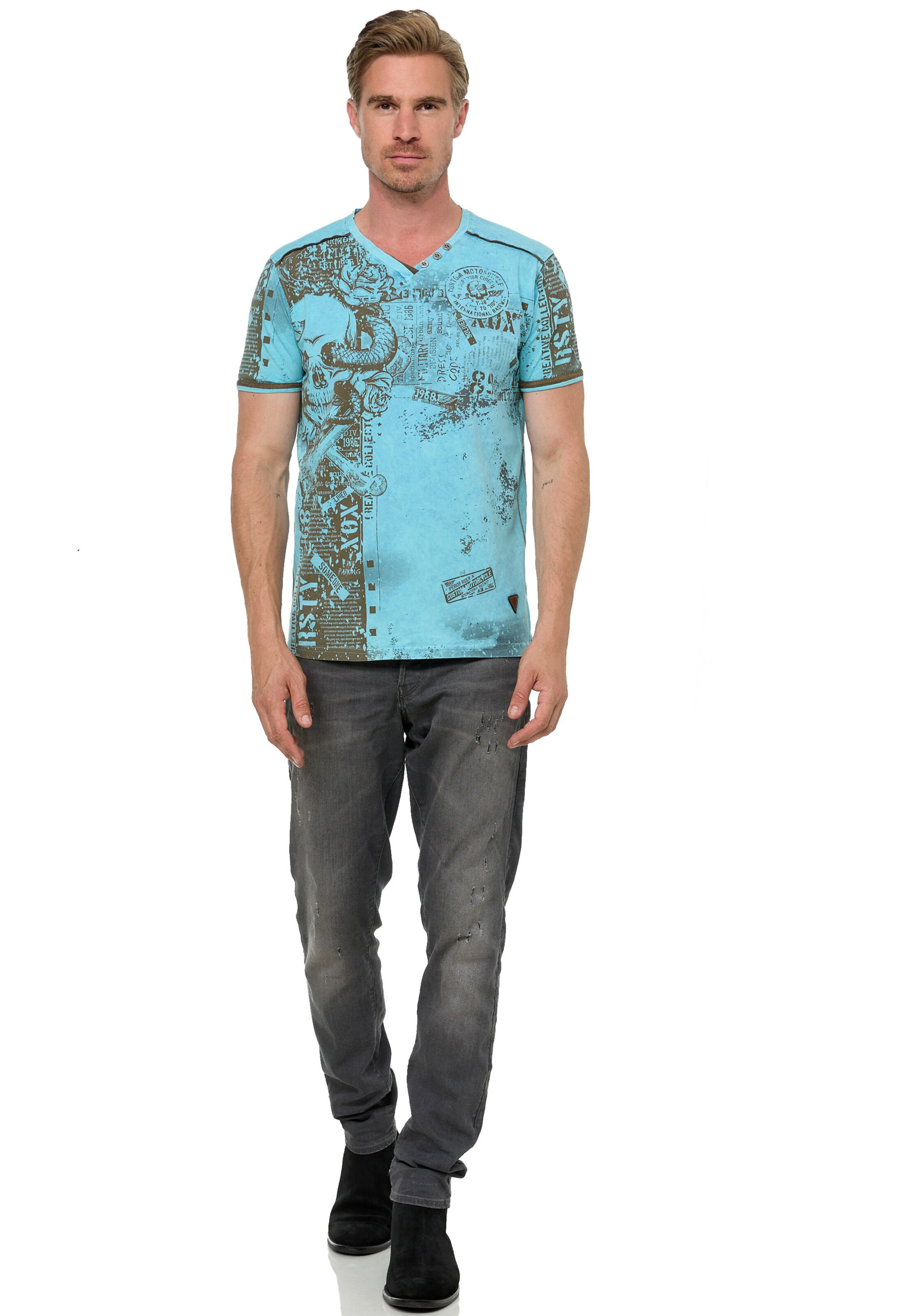 Rusty Neal Shirt in Blauw