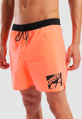 ARENAKupaće hlače 'LOGO BOXER' - roza boja
