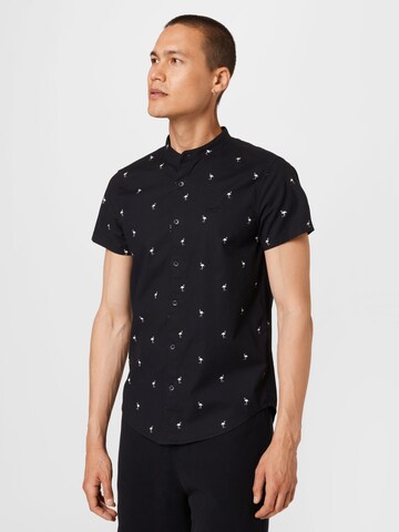 HOLLISTER Regular fit Ing 'WEBEX' - fekete: elől