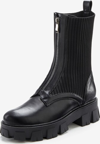 LASCANA Ankle Boots in Black: front