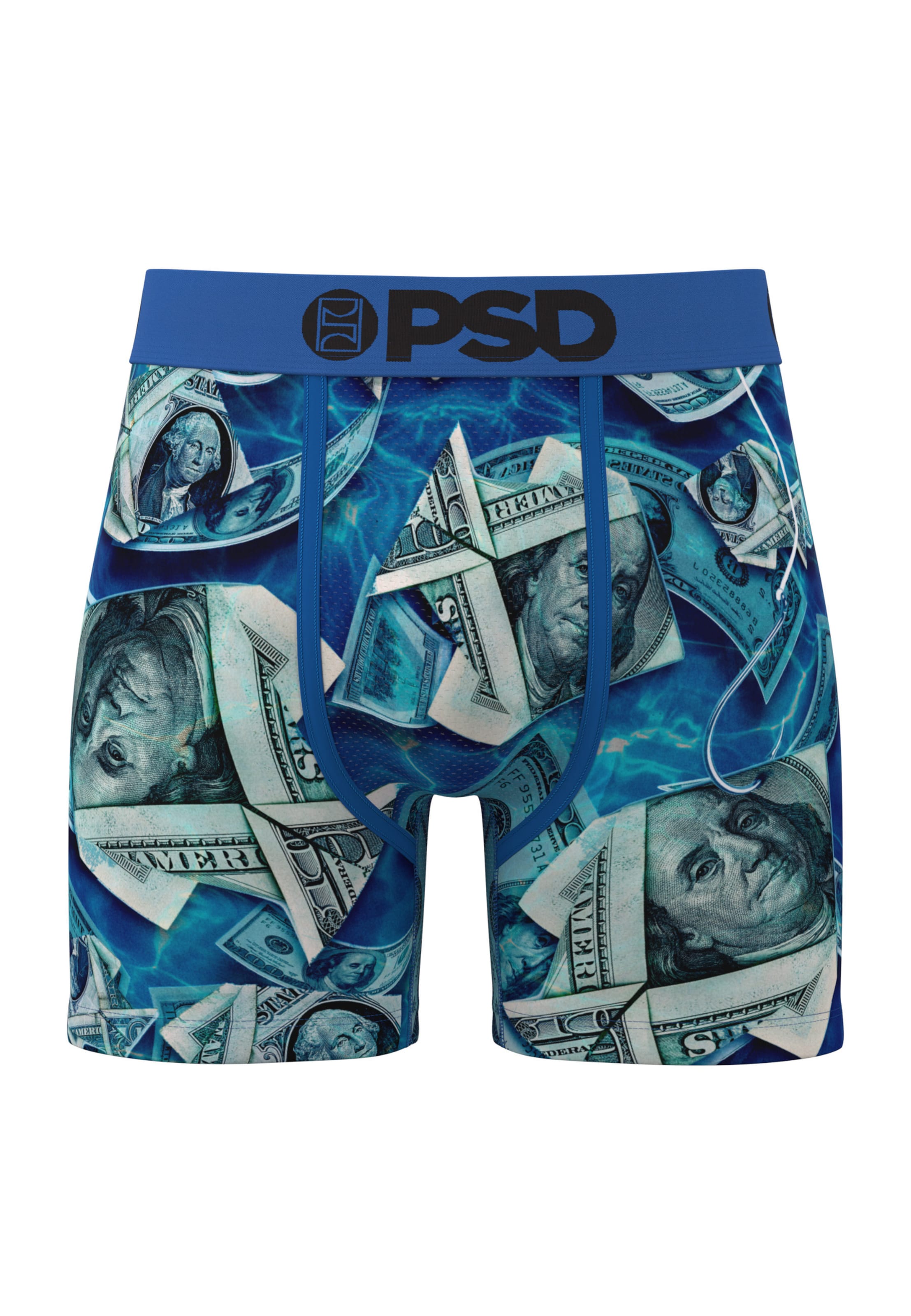 PSD Boxer shorts 'Deep Sea Funds' in Blue: front