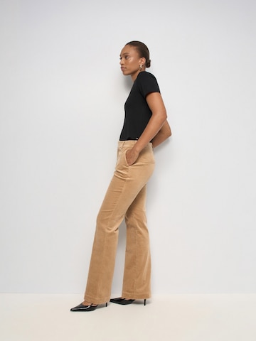 Salsa Jeans Flared Chino in Bruin