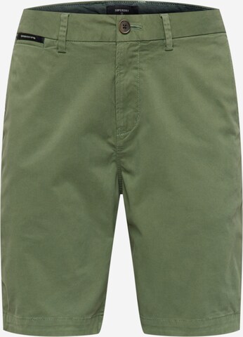 Regular Pantalon chino Superdry en vert : devant