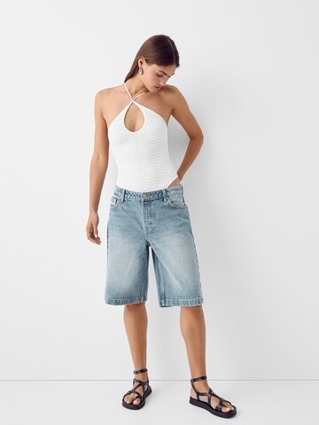 Body a maglietta di Bershka in bianco