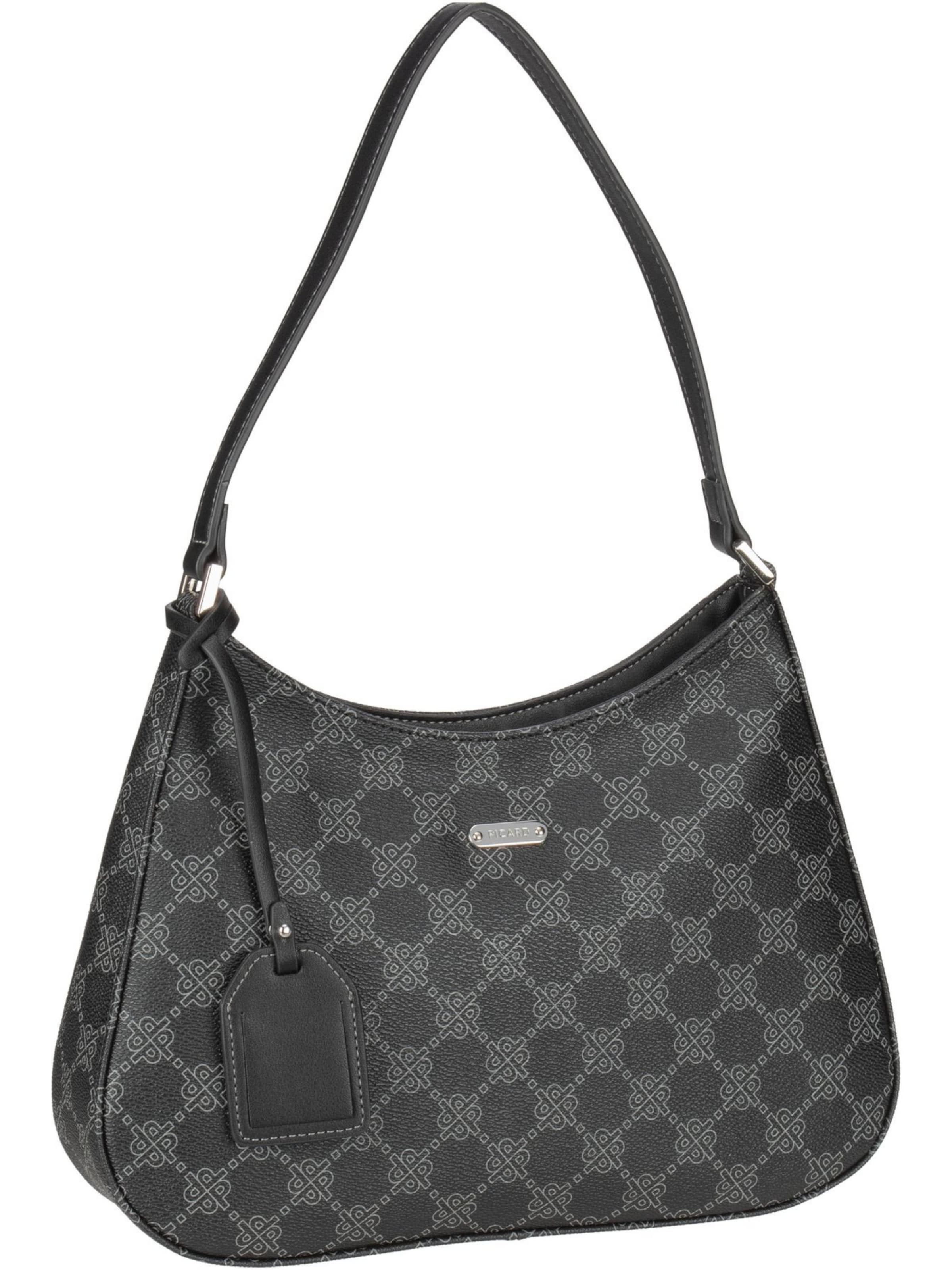Picard Schultertasche 'Euphoria' in Schwarz: Vorderseite