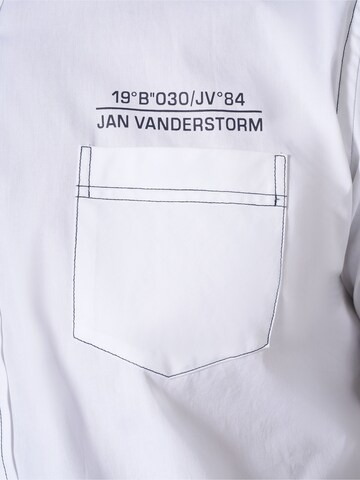 Jan Vanderstorm Comfort Fit Hemd 'Henoch' in Blau