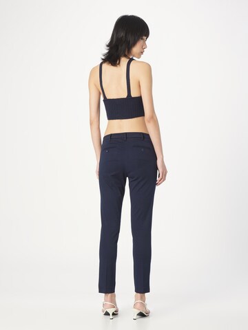 Coupe slim Pantalon à plis Sisley en bleu