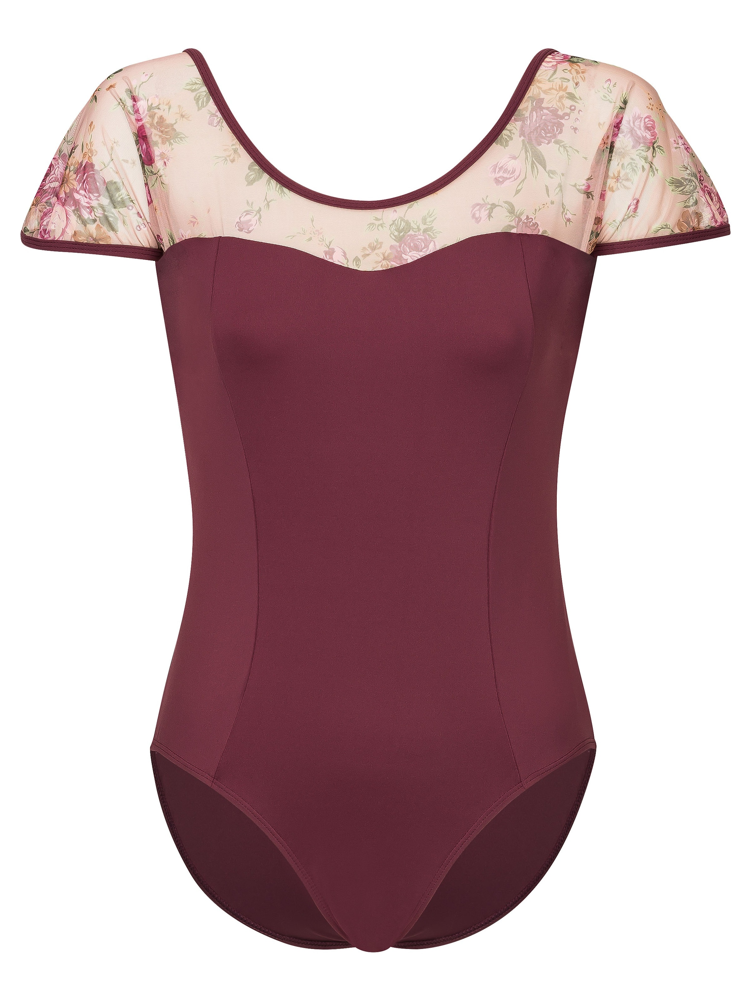 Tanzmuster Athletic Bodysuit 'Marleen' in Red: front