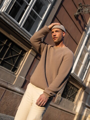 DAN FOX APPAREL Pullover 'Markus' in Grau