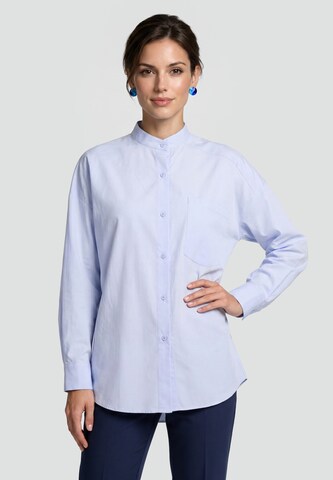 Chemisier Usha en bleu : devant