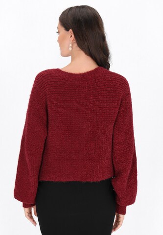 Cardigan Usha en rouge