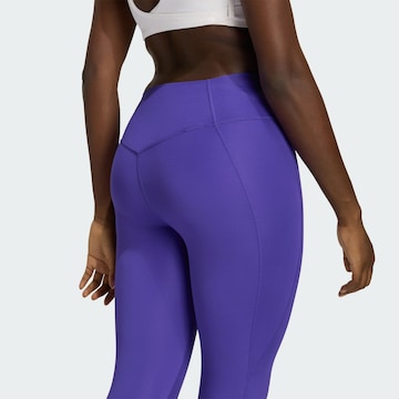 ADIDAS PERFORMANCE Skinny Sportovní kalhoty 'Optime Power Essentials' – fialová