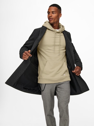 Only & Sons Between-Seasons Coat 'JAYLON' in Grey