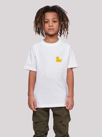 T-Shirt 'Yellow Rubber Duck' F4NT4STIC en blanc : devant