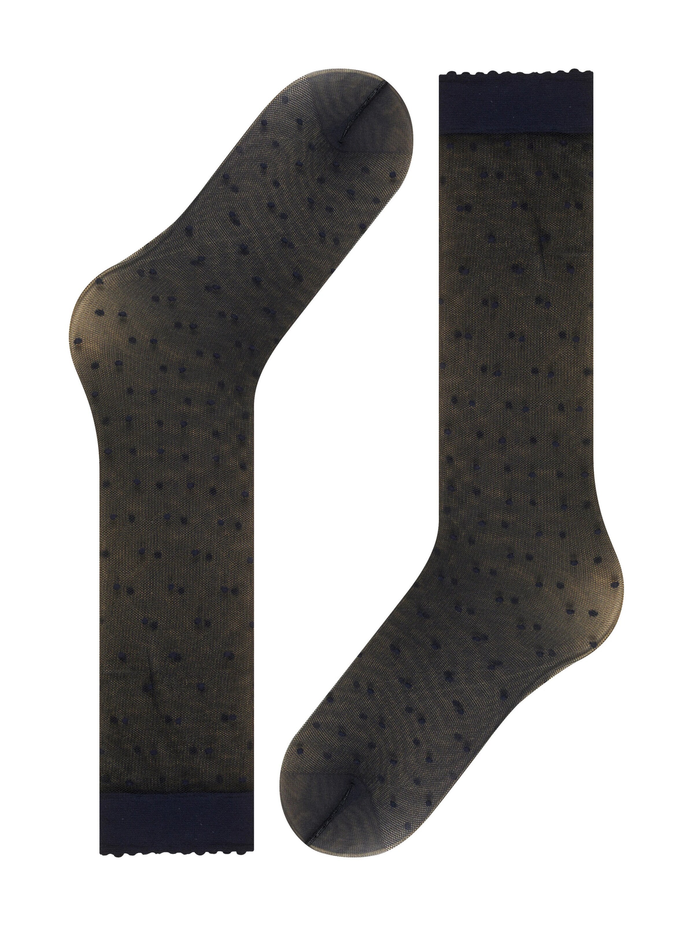 FALKE Over the Knee Socks 'Dot' in Blue