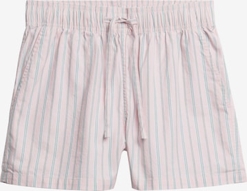 Superdry Pants in Pink: front