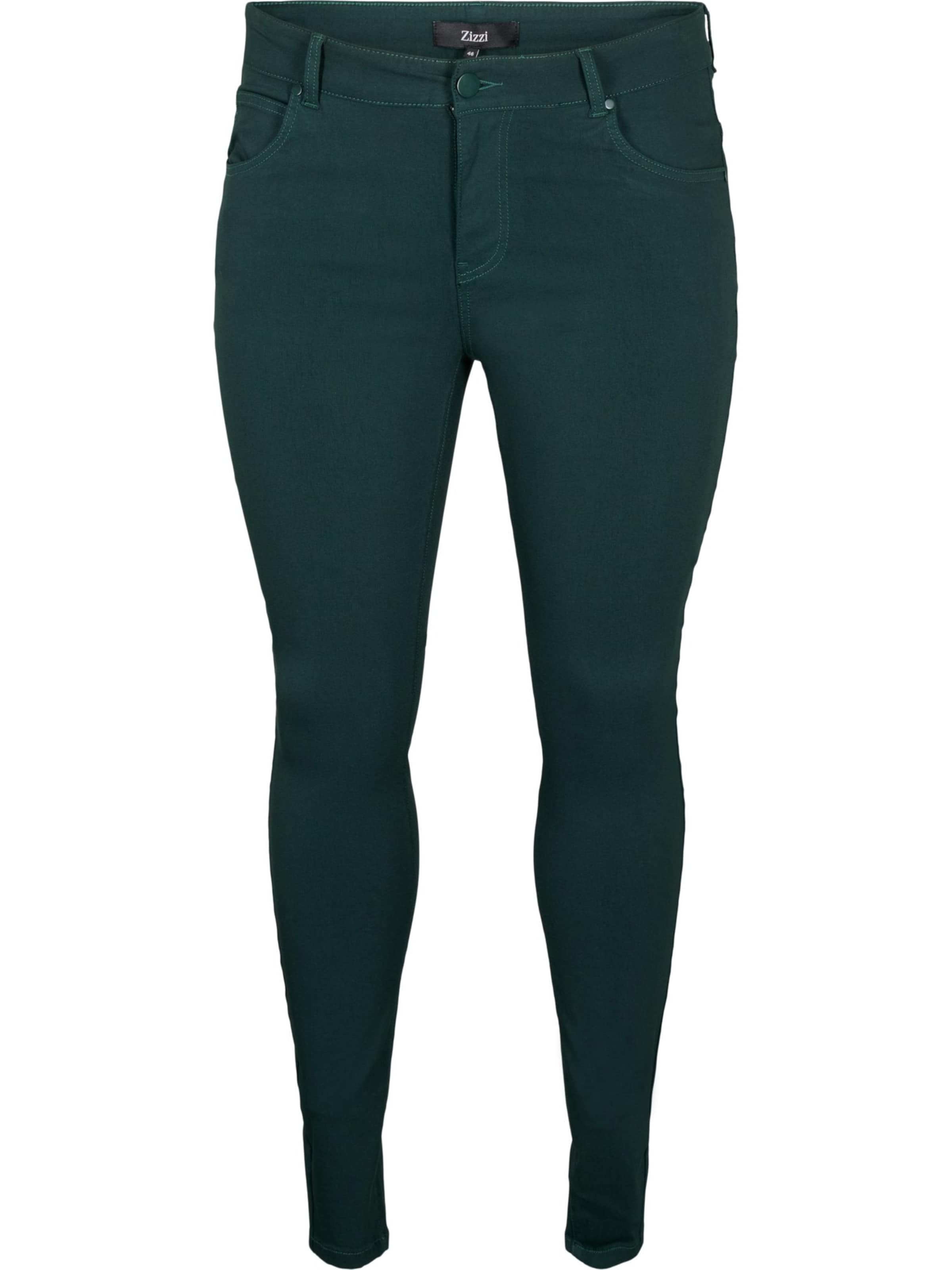 Zizzi Trousers 'JJUNE' in Green: front