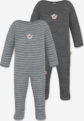 normani Strampler/Body 'Levin' in Grau: Vorderseite