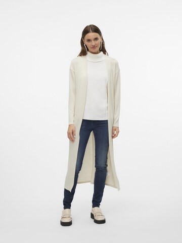 VERO MODA Knit cardigan 'BRIANNA' in White: front