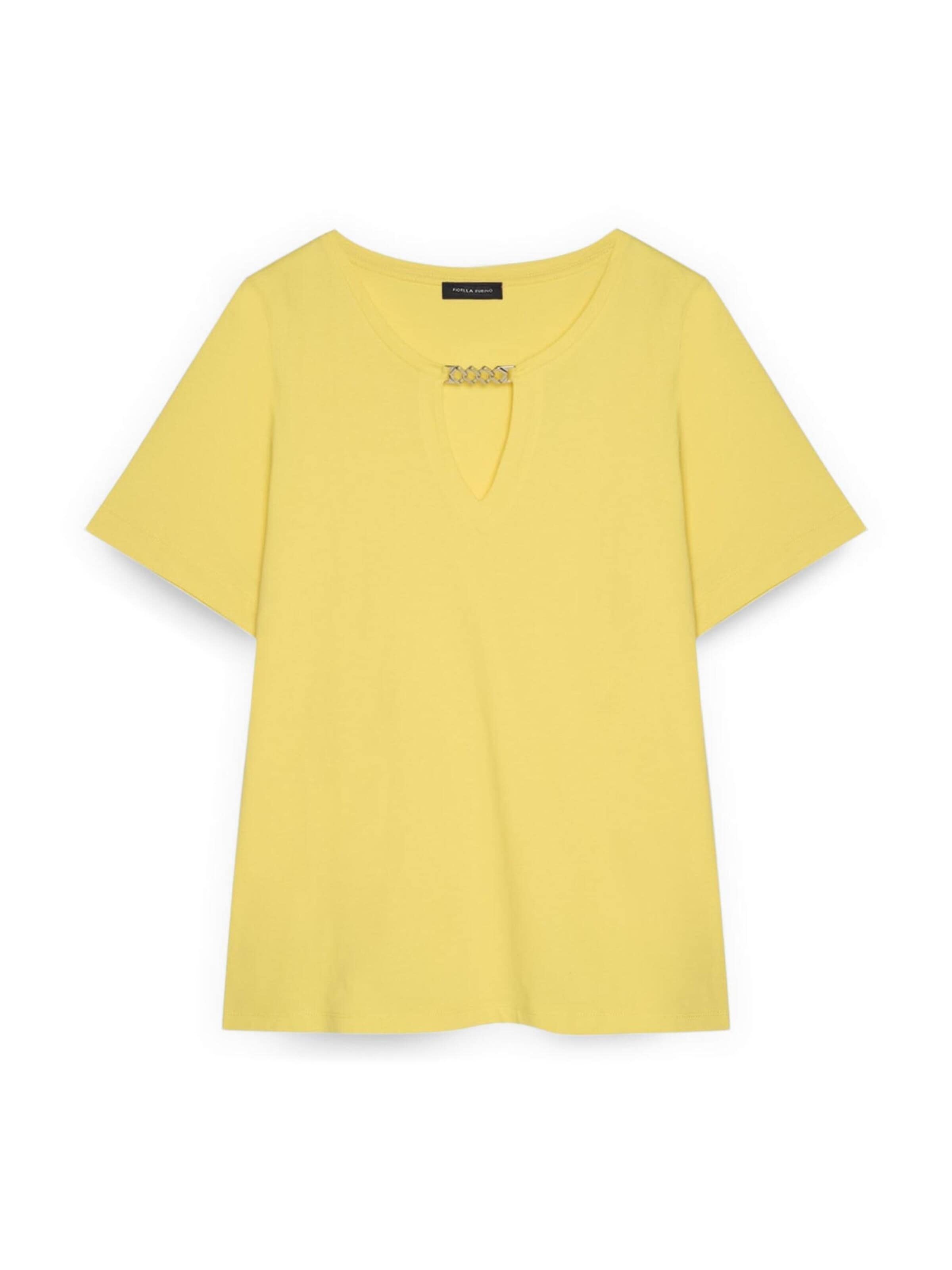 Fiorella Rubino Shirt in Geel: voorkant