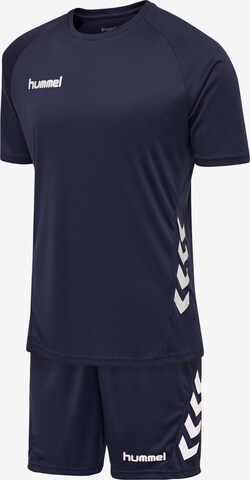 Hummel Trainingspak in Blauw: voorkant