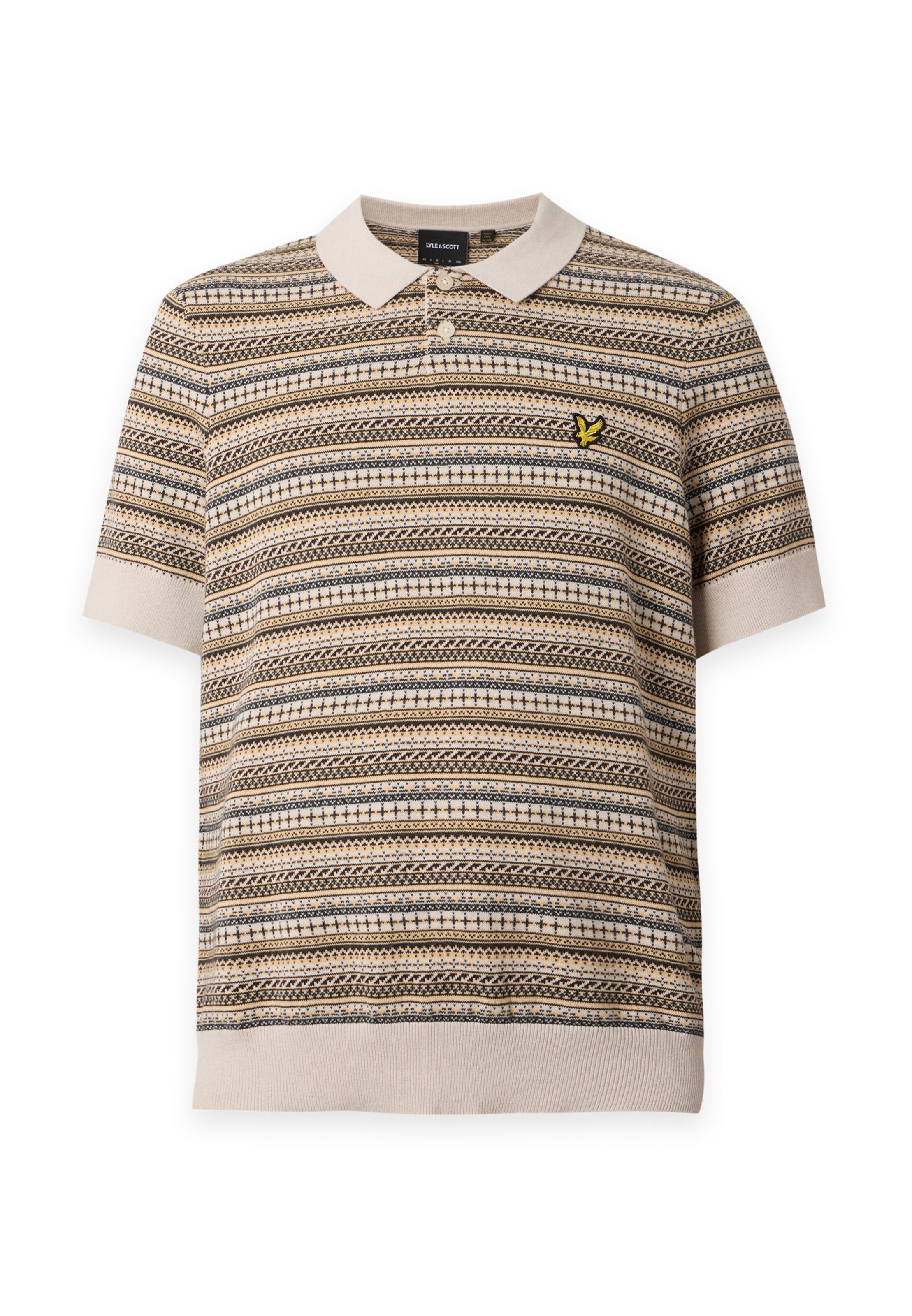 Pull-over Lyle & Scott en beige : devant