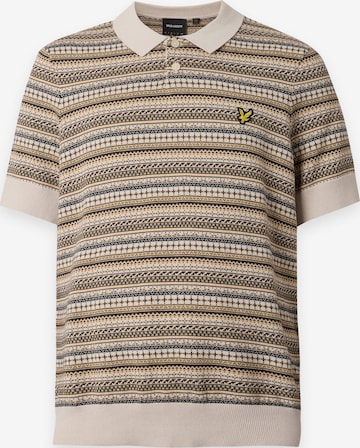 Pull-over Lyle & Scott en beige : devant