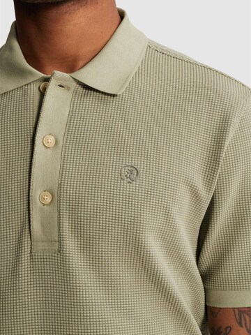 CAST IRON Paita 'Polo shirt with waffle texture' värissä vihreä