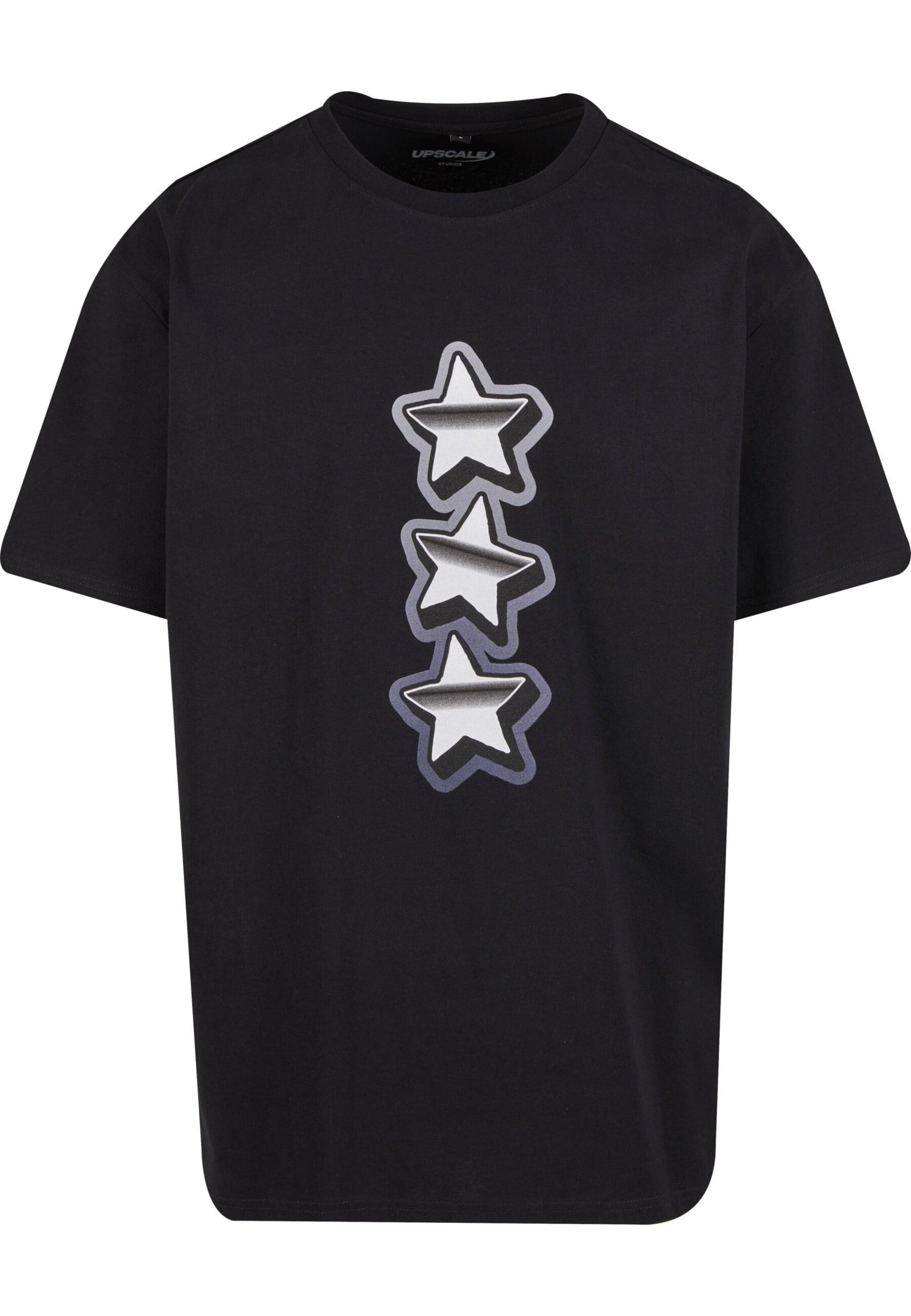 T-Shirt 'Peace&Love' MT Upscale en noir : devant