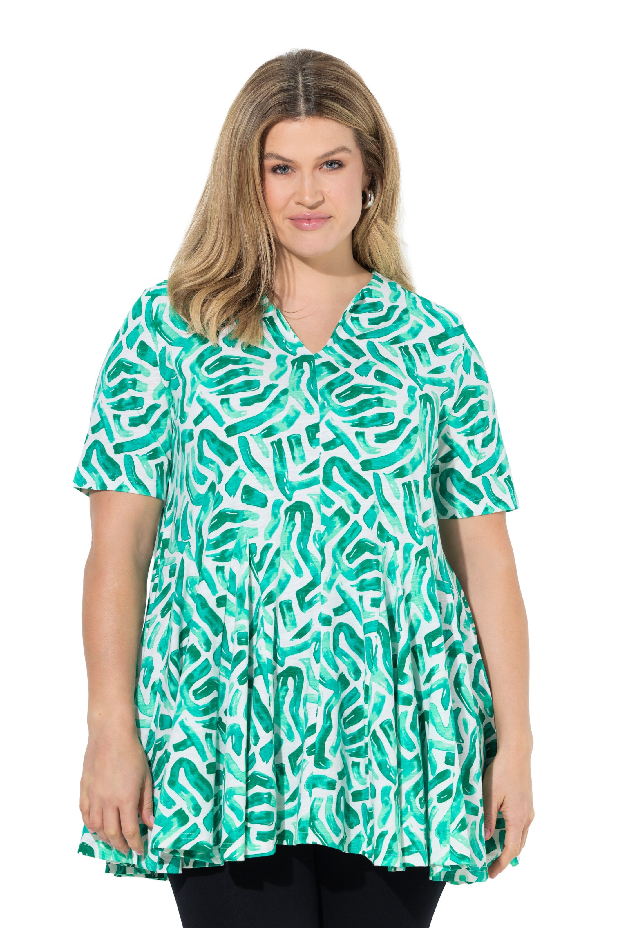 Ulla Popken Bluse in Grün: Vorderseite