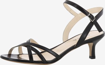 EVITA Strap Sandals in Black: front