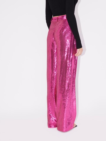 LeGer by Lena Gercke Wide leg Pleat-Front Pants 'Eleni' in Pink