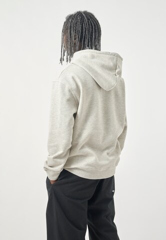Cleptomanicx Sweatshirt 'Classic Hooded Uni Hands' in Grey
