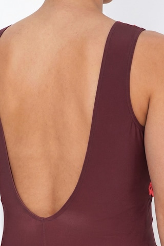 Ulla Popken Triangel Badpak in Lila