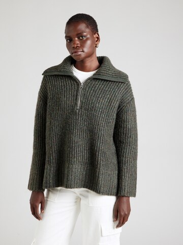 WEEKDAY Pullover 'Cillia' in Grün: Vorderseite
