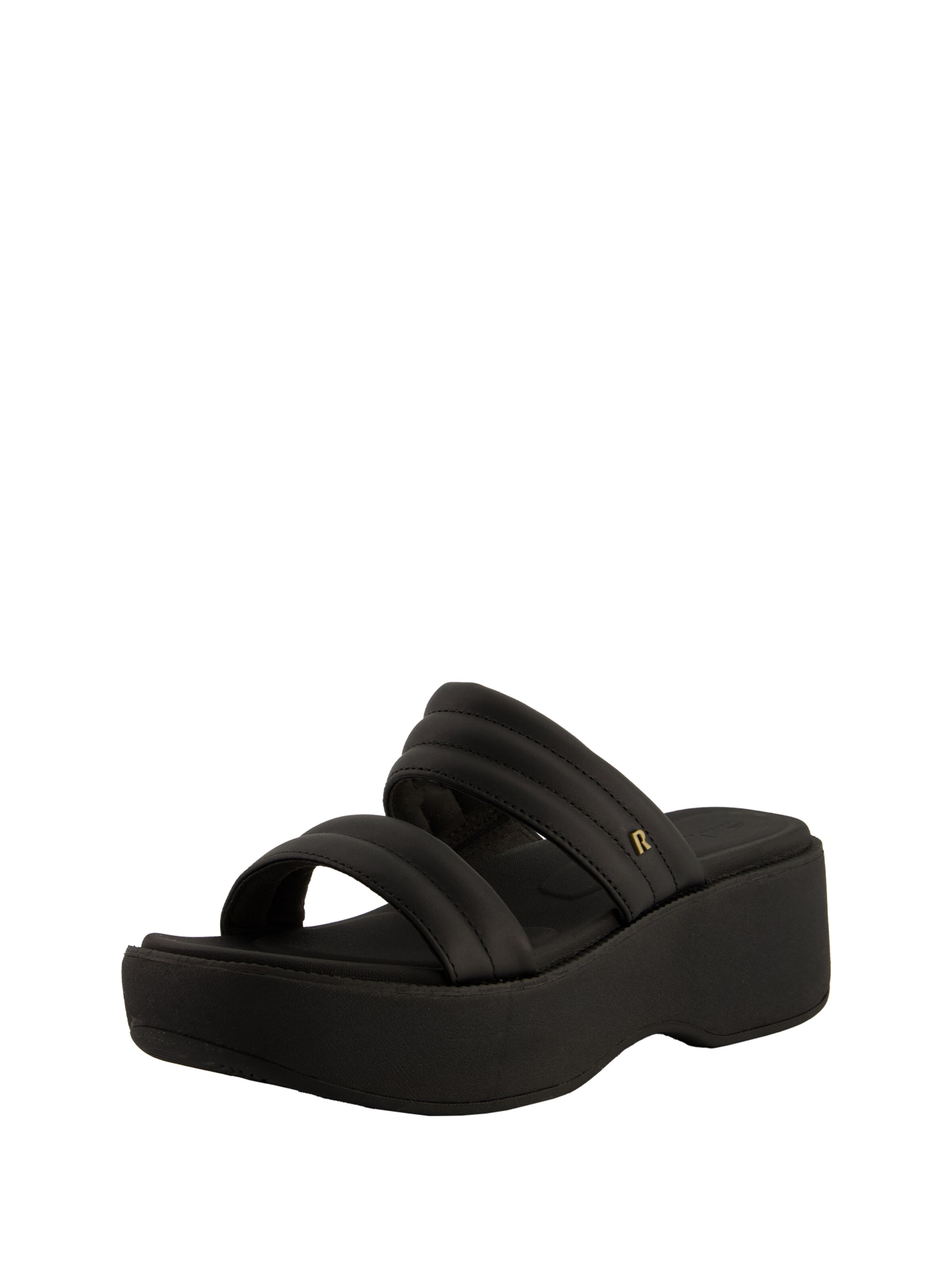 REEF Muiltjes 'Lofty Lux Hi' in Zwart: voorkant