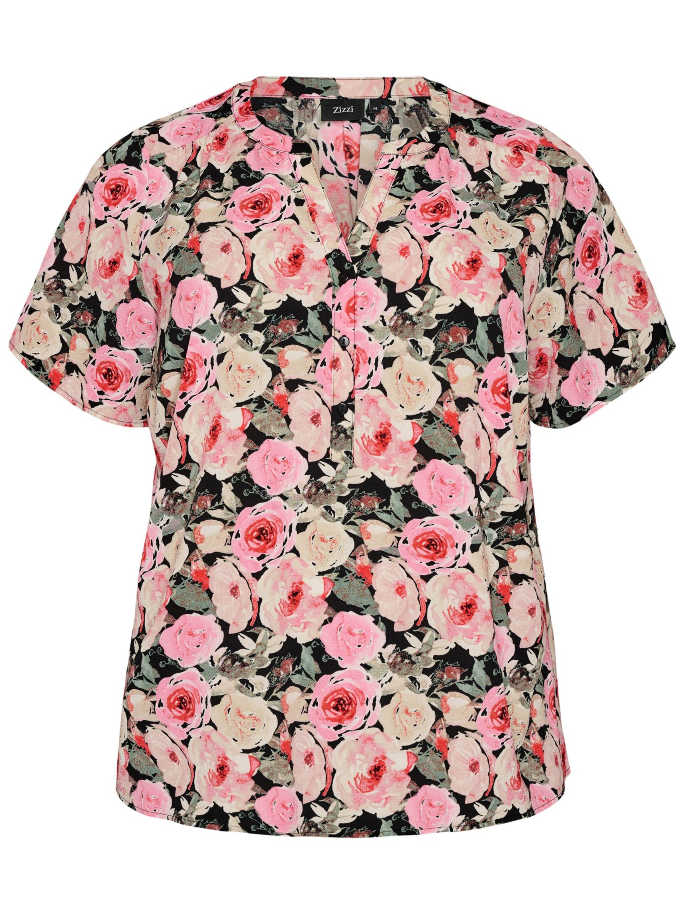 Zizzi Bluzka 'Caanni' w kolorze różowy: przód