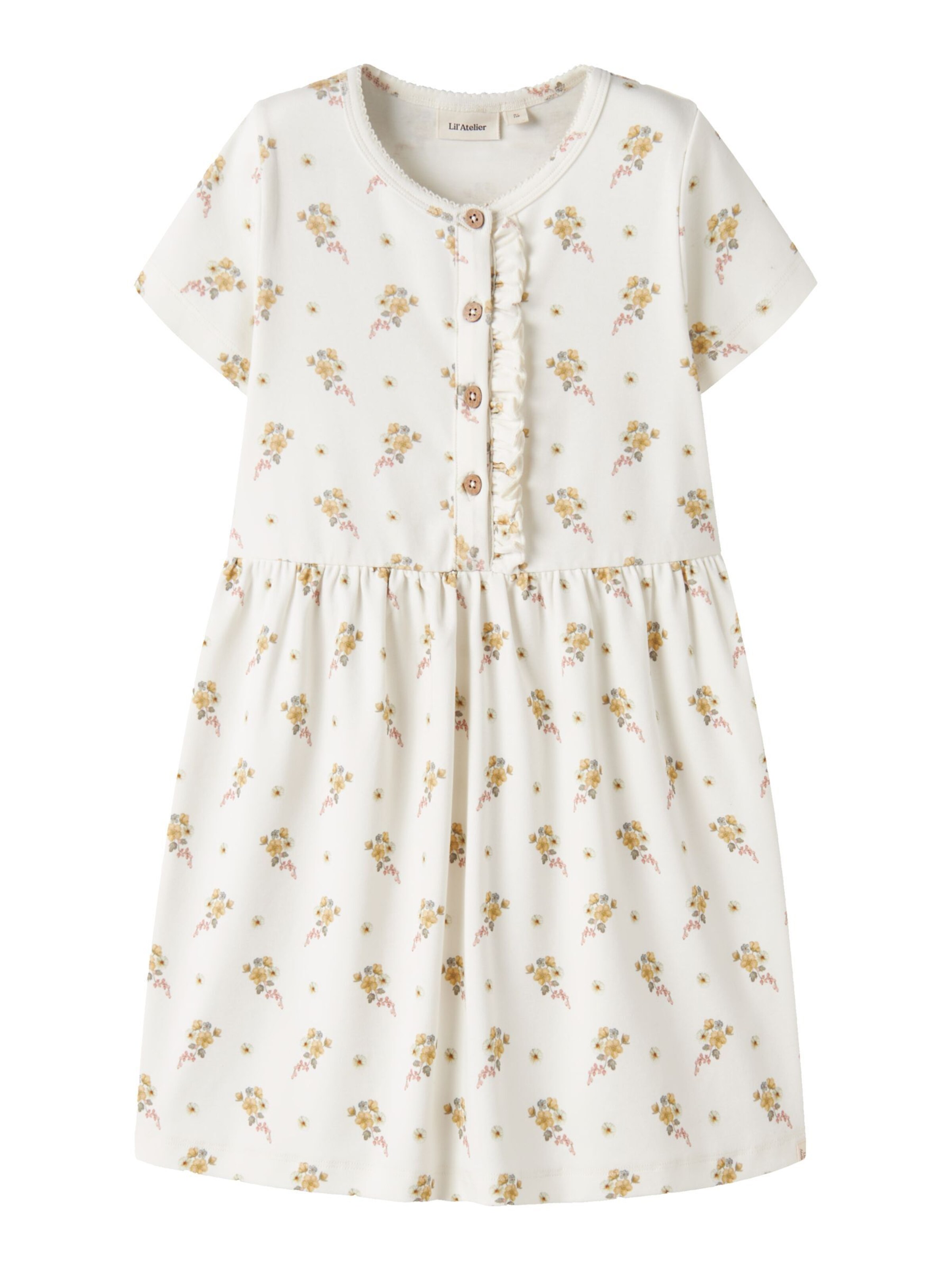 Lil'Atelier Jurk in Wit: voorkant