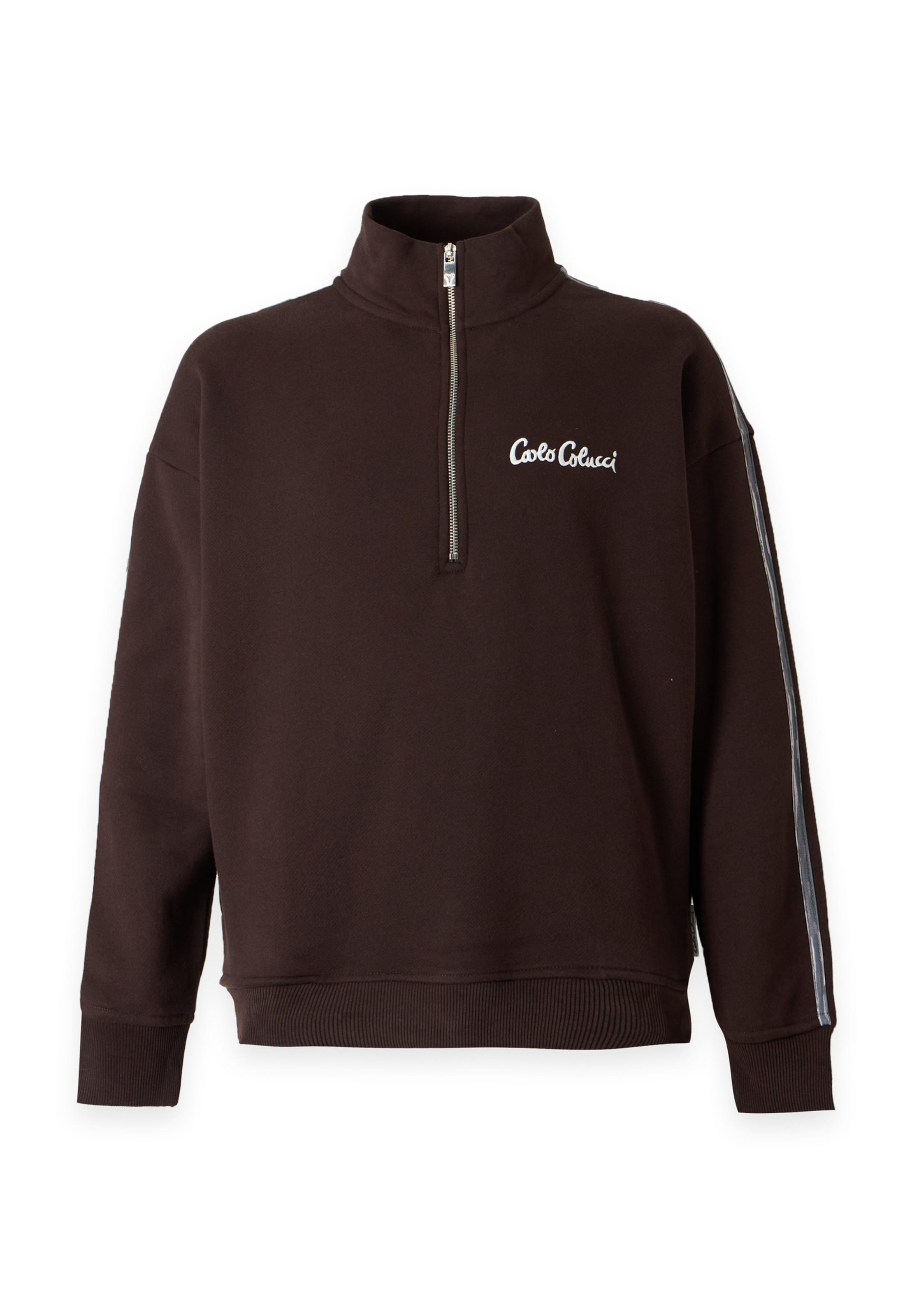 Carlo Colucci Sweatshirt i brun: forside