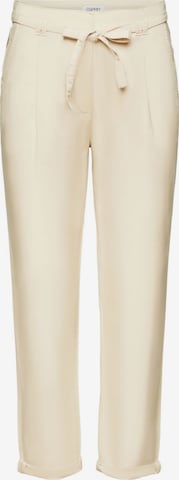 Coupe slim Pantalon ESPRIT en beige : devant