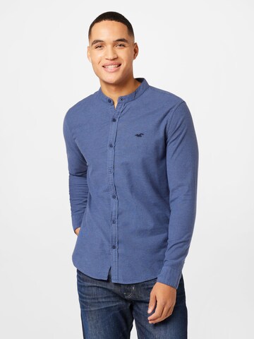 HOLLISTER Regular Fit Hemd in Blau: predná strana